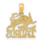 10K TAURUS Zodiac Charm - Image 4