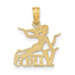10K VIRGO Zodiac Charm - Image 4