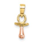 10k Two-Tone 3-D Pacifier Charm - Image 4