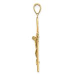 10K W/ Satin Finish Crucifix Charm - Image 2