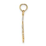 10K W/ Rhodium Christmas Tree Charm - Image 2
