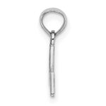 10k White Gold Polished #1 MOM Pendant - Image 2