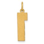 10ky Casted Large Diamond Cut Number 1 Charm - Image 4