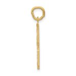 10ky Casted Large Diamond Cut Number 8 Charm - Image 2