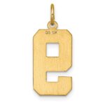 10ky Casted Large Diamond Cut Number 9 Charm - Image 4