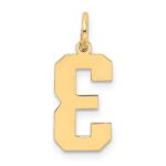 10k Medium Satin Number 3 Charm - Image 4