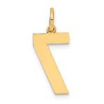 10k Medium Satin Number 7 Charm - Image 4