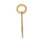 10k Small Satin Number 0 Charm - Image 2