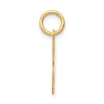 10k Small Satin Number 3 Charm - Image 2