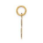 10k Small Satin Number 8 Charm - Image 2