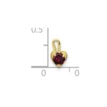 10ky July Synthetic Birthstone Heart Charm - Image 4