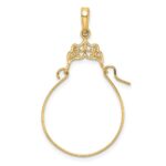 10k Filigree Charm Holder - Image 4