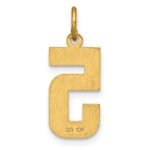 10ky Casted Medium Diamond-cut Number 5 Charm - Image 3