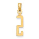 10K Number 5 Block Charm - Image 4