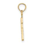 10K Number 6 Block Charm - Image 2