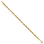 10K Gold Polished Fancy Byzantine Bracelet - Image 2