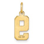 10ky Casted Small Diamond-cut Number 9 Charm - Image 4
