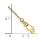 10k .85mm Spiga Chain Anklet - Image 2