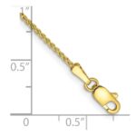 10k 1.25mm Spiga Chain Anklet - Image 2