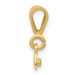 10ky Casted Small Polished Top Charm - Image 2
