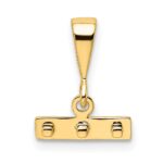 10ky Casted Small Polished Top Charm - Image 4