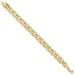 10k Lite 8.5mm Double Link Charm Bracelet - Image 2