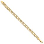 10k Lite 8mm Triple Link Charm Bracelet - Image 3