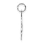 10K White Gold Dove Charm - Image 2