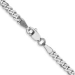 10k WG 2.9mm Flat Beveled Curb Chain - Image 3