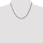 10k WG 3.9mm Flat Beveled Curb Chain - Image 4