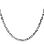 10k WG 3.9mm Flat Beveled Curb Chain - Image 2