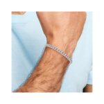 10k WG 6.8mm Hand-polished Flat Beveled Curb Link Bracelet - Image 5