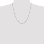 10k White Gold 1.85mm D/C Quadruple Rope Chain - Image 4