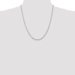 10k White Gold 2.75mm D/C Quadruple Rope Chain - Image 4