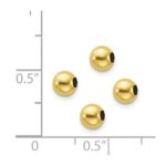10k Set of 4, 4mm Spacer Beads - Image 3