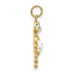 10k April Boy Birthstone Charm - Image 2