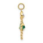 10k May Girl Birthstone Charm - Image 2