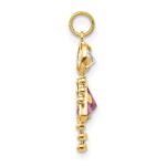 10k June Girl Birthstone Charm - Image 2