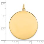 10K Plain .013 Gauge 28.5x28.5mm Circular Engravable Disc Charm - Image 2