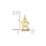 10ky Cutout Letter E Initial Charm - Image 2