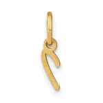 10KY Upper case Letter I Initial Charm - Image 3