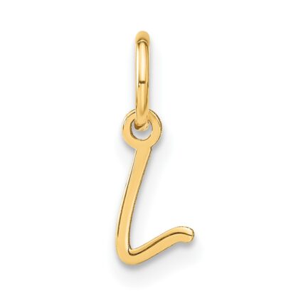 10KY Upper case Letter L Initial Charm