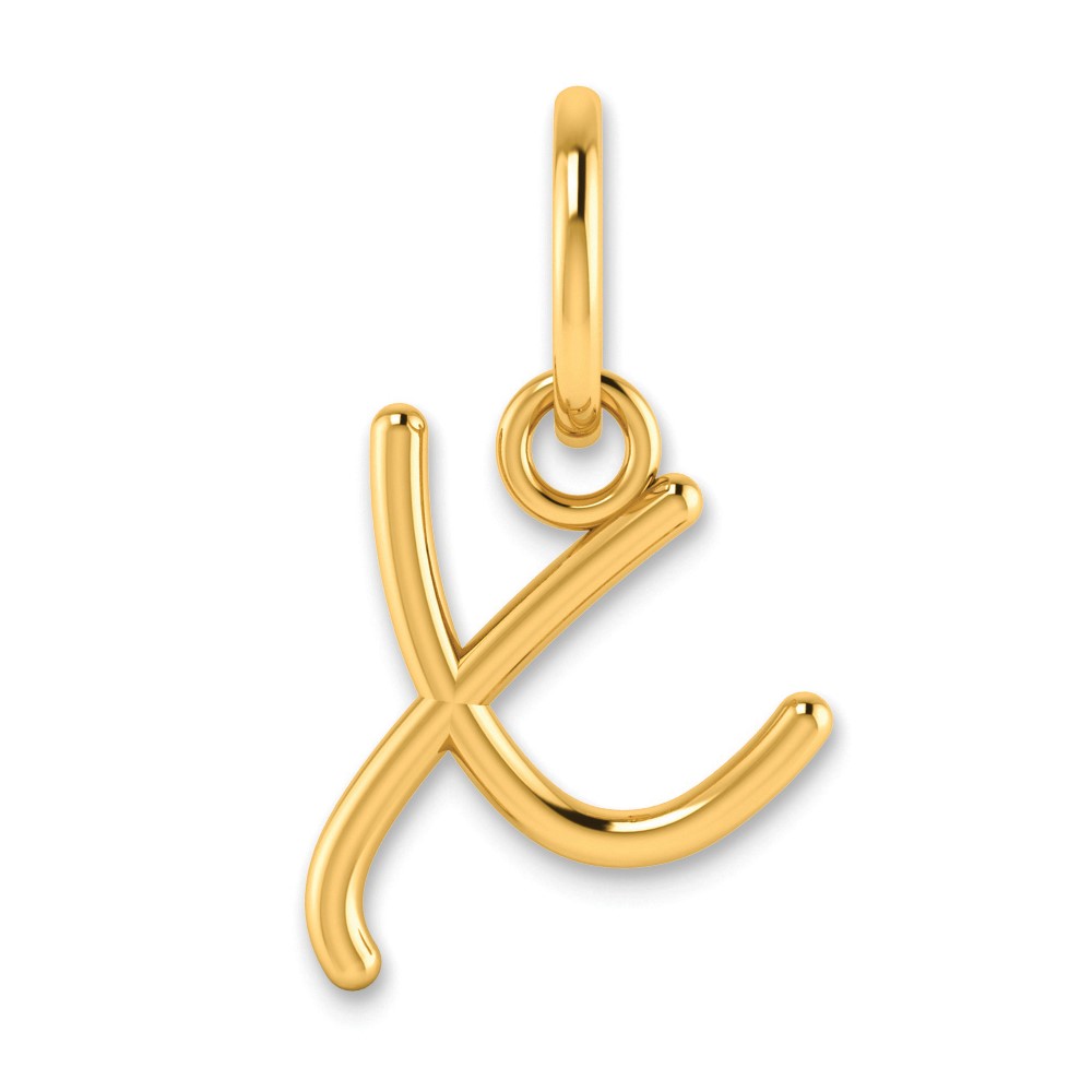 10XNA1305Y_X.jpg 10KY Upper case Letter X Initial Charm - Image 1