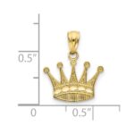 10k Crown Pendant - Image 3