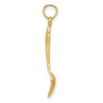 10K 3-D Table Spoon Pendant - Image 2
