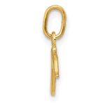 10k Yellow Gold Letter r Initial Charm - Image 2