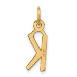 10k Large Slanted Block Initial K Charm - Image 3