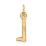 10k Large Slanted Block Initial L Charm - Image 3