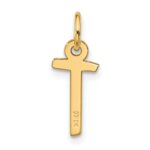 10k Large Slanted Block Initial T Charm - Image 3
