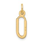 10k Large Slanted Block Initial U Charm - Image 3